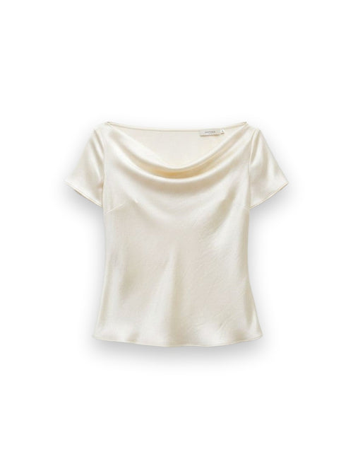 Barb Draped Neck Cap Sleeve LESET