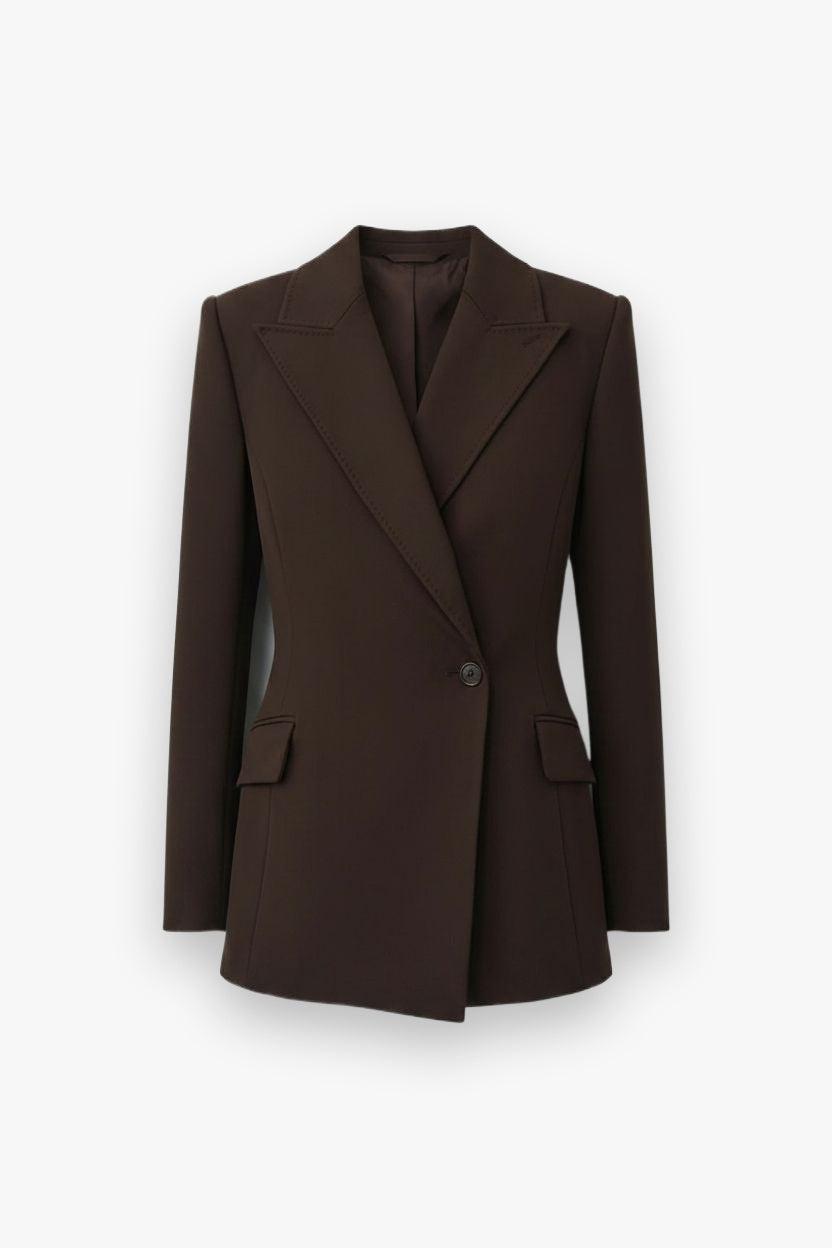 Surabhi Hourglass Blazer in Chocolate Simkhai