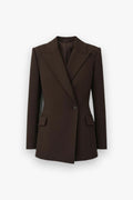 Surabhi Hourglass Blazer in Chocolate Simkhai