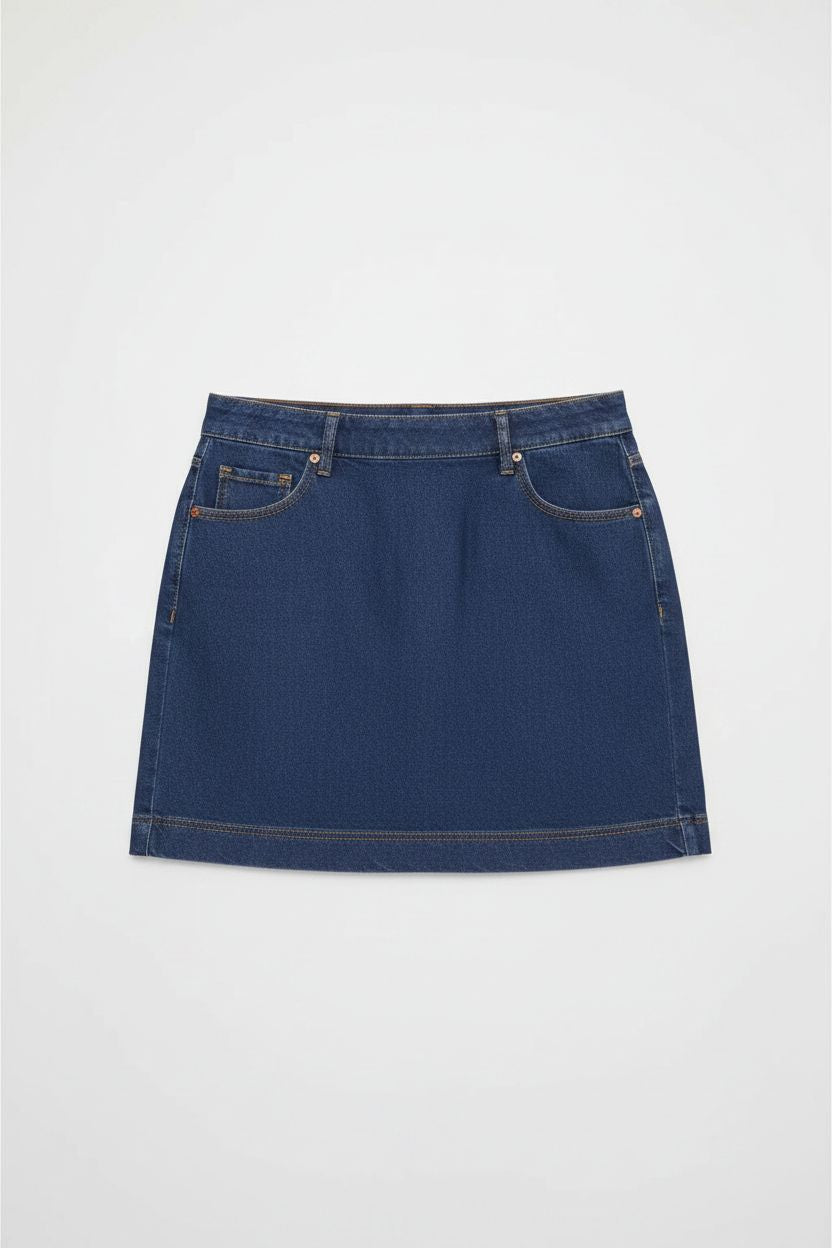 The Vanessa Skirt Denim Leledebaltzac