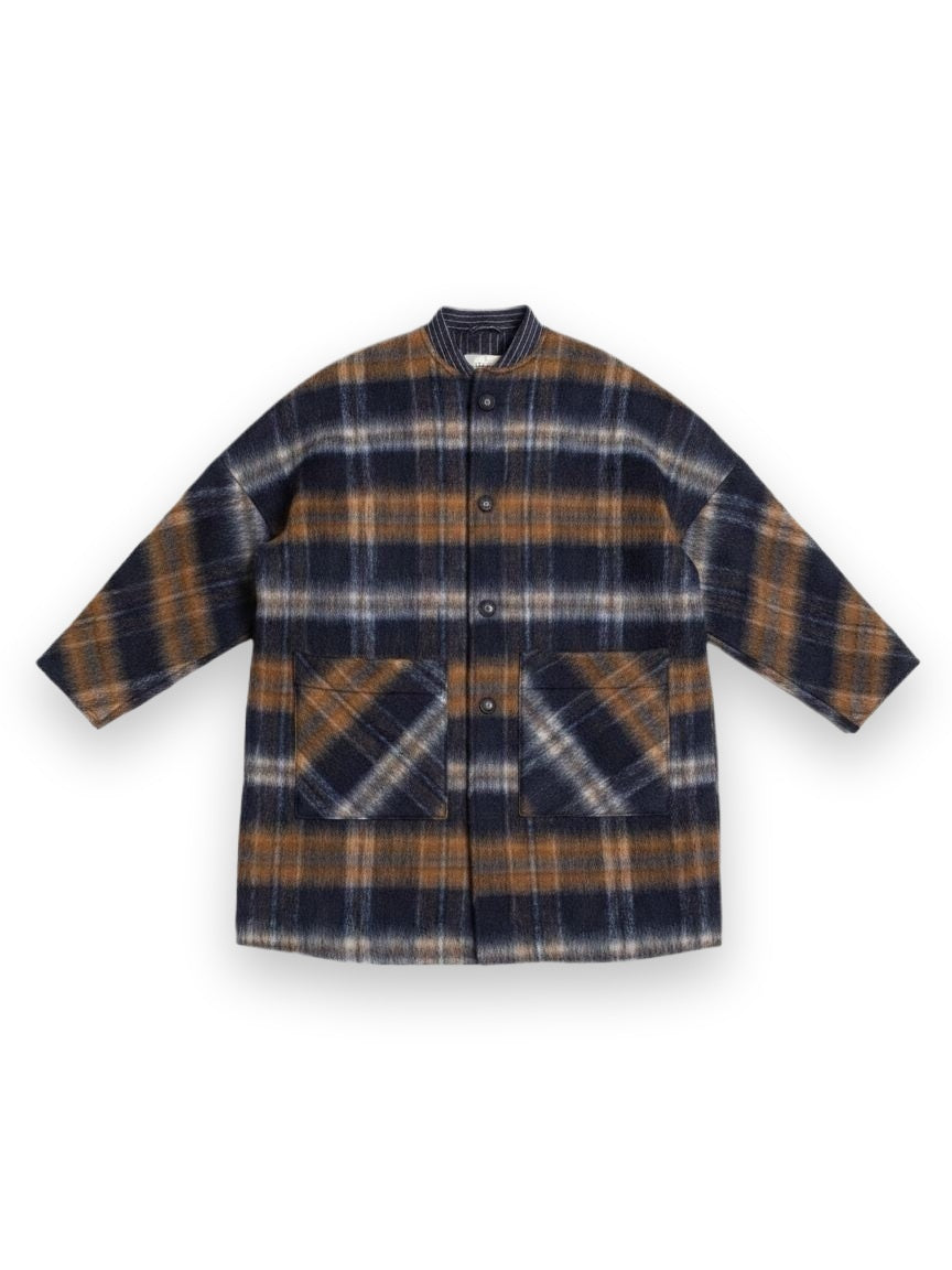 Bex Coat In Brushed Plaid Pharaoh