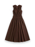 Iga Gathered Organic Cotton Maxi Dress Modern Citizen