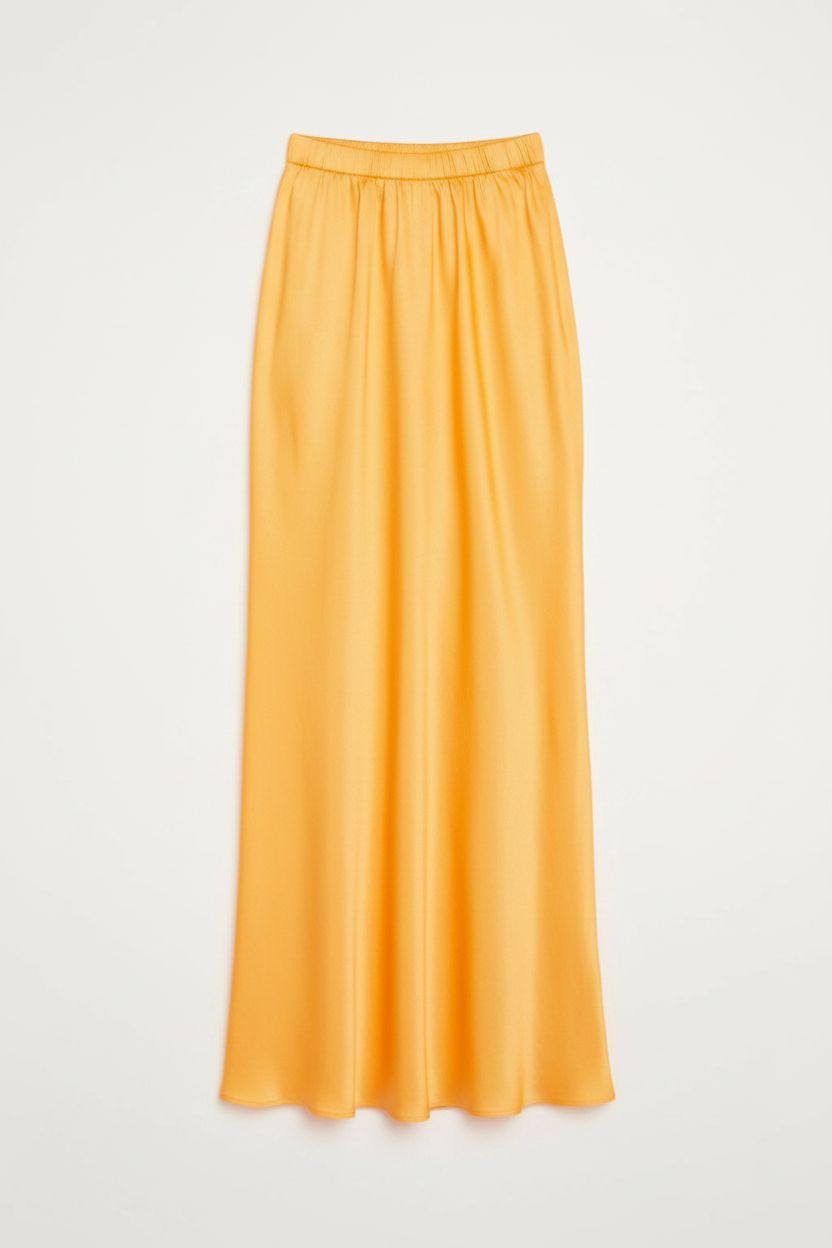 Santander Silk Skirt in Marigold MIRTH