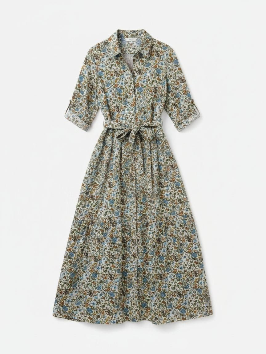 Classic Shirtwaist Maxi Dress Mashburn