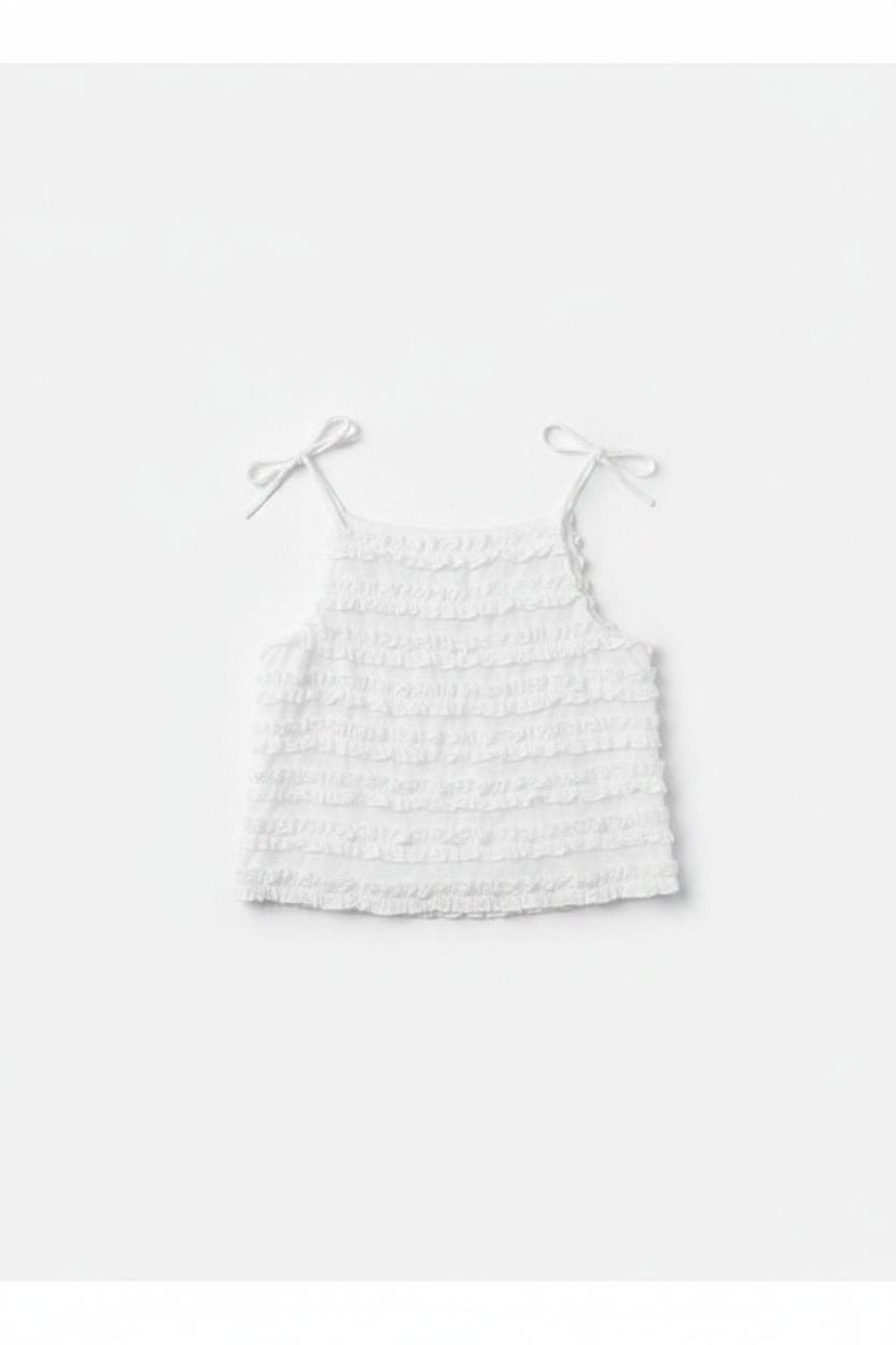 Leli Ruffle Cami Damson Madder