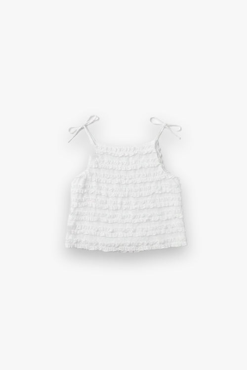 Leli Ruffle Cami Damson Madder