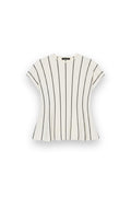 Vertical striped peplum top Sita Murt