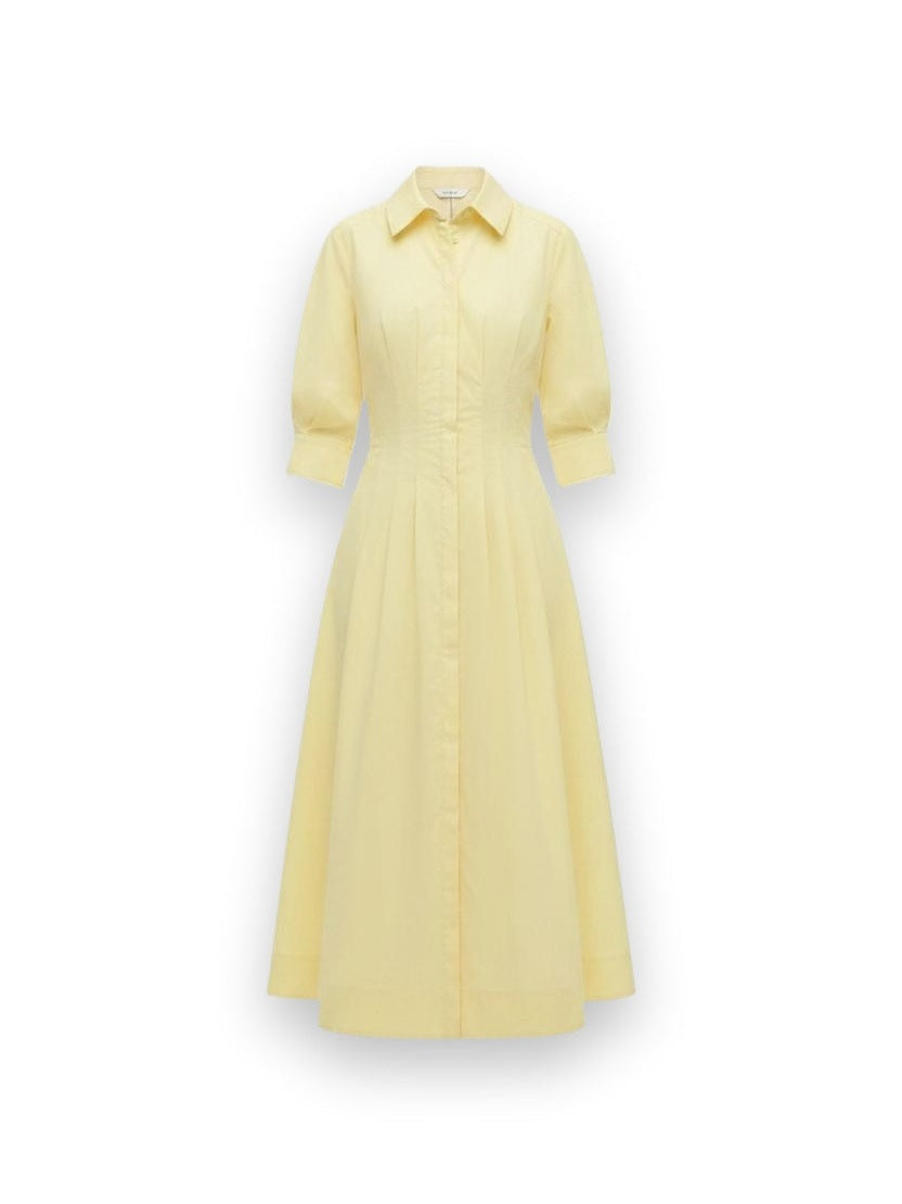 Jazz Pintuck Midi Dress Simkhai