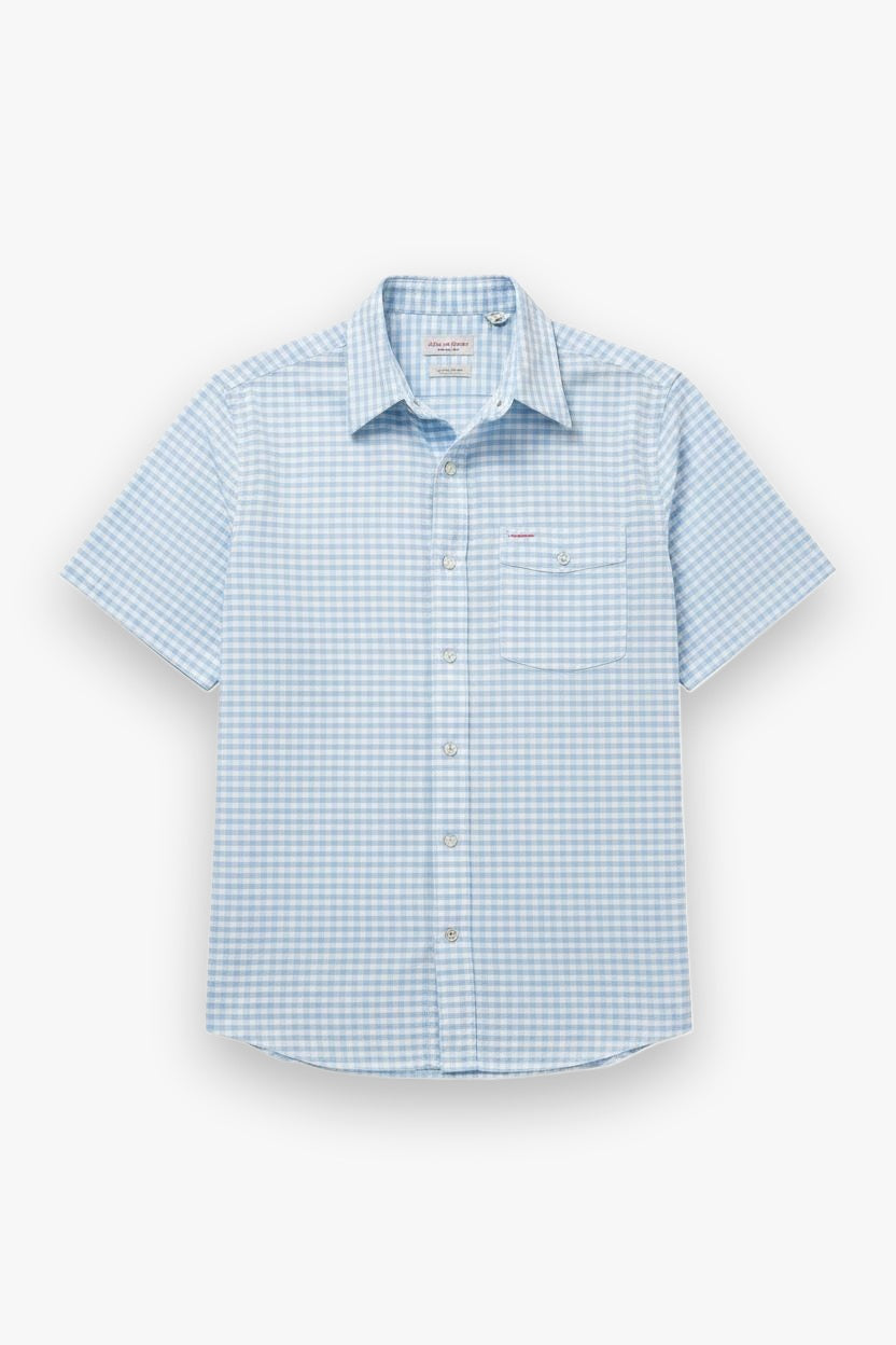 Short Sleeve Corduroy Pearl Snap Criquet