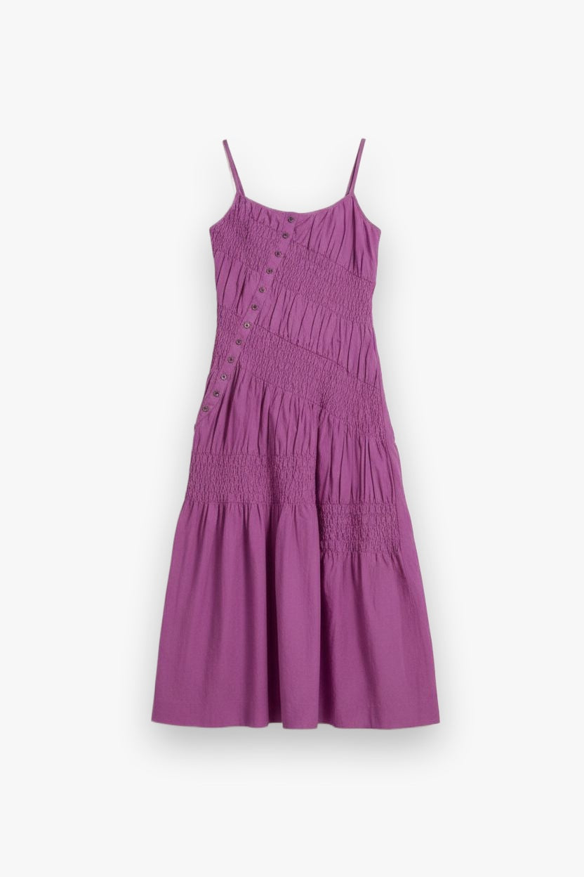 Lyra Midi Dress Damson Madder