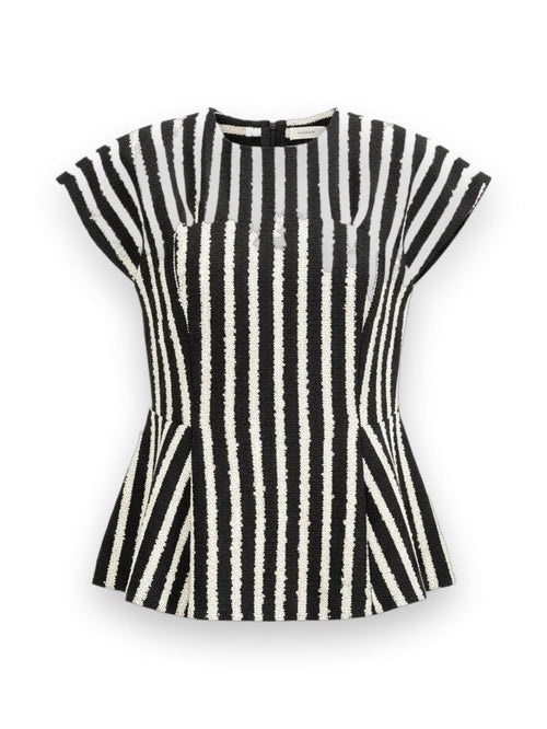 Pinstripe Luma Top Lovebirds