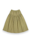 Caspia Volume Midi Skirt Damson Madder
