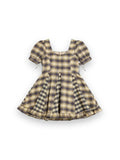 Sabina Mini Godet Dress Damson Madder