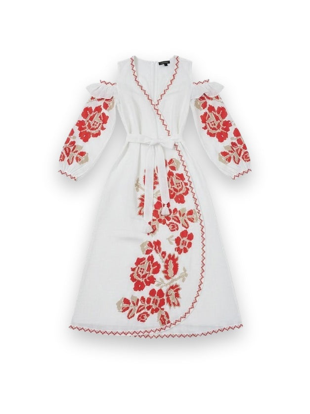 Vesna White Maxi Dress Annabo