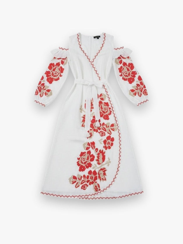 Vesna White Maxi Dress Annabo