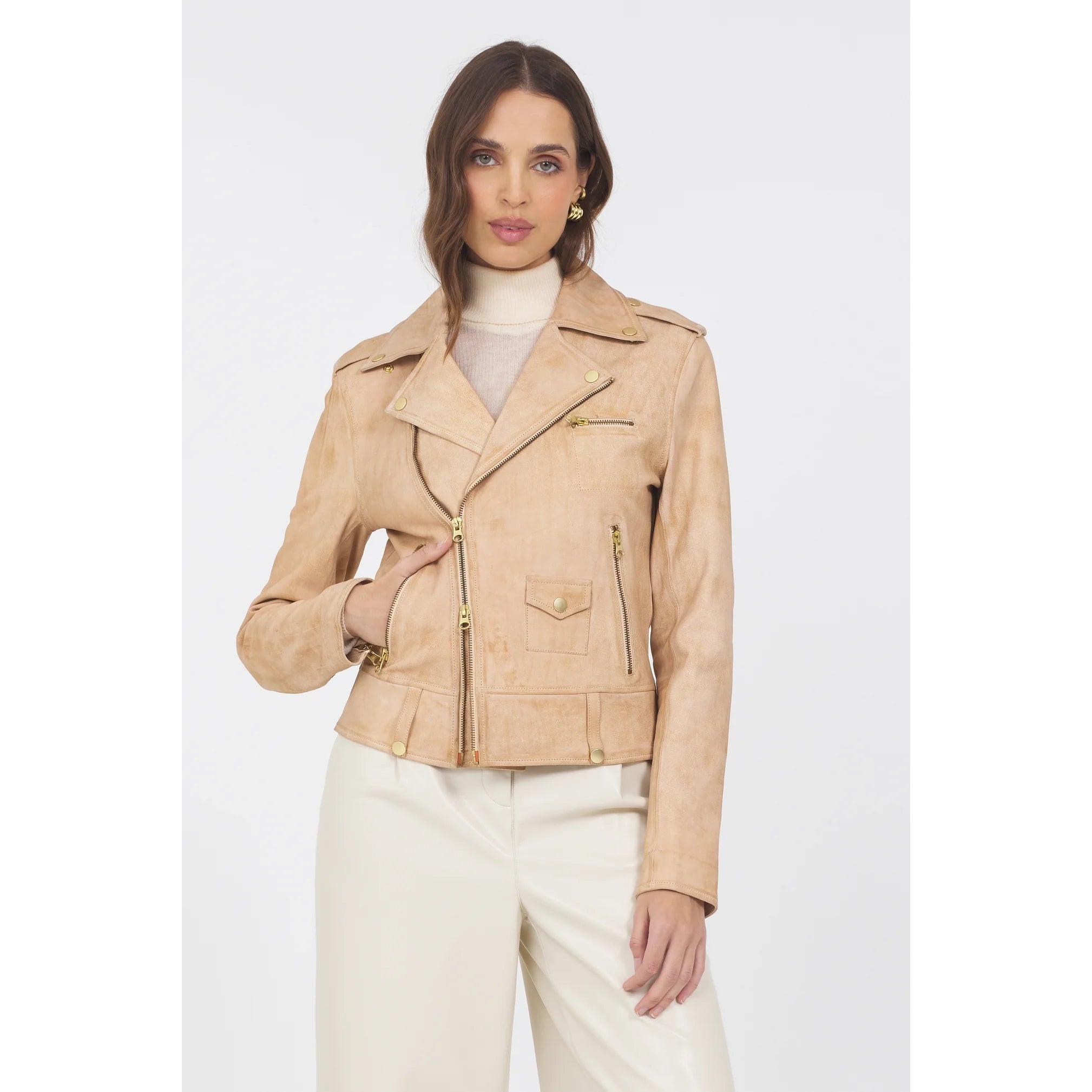 Tracy Distressed Leather - Primm'sTracy Distressed LeatherJakett New York