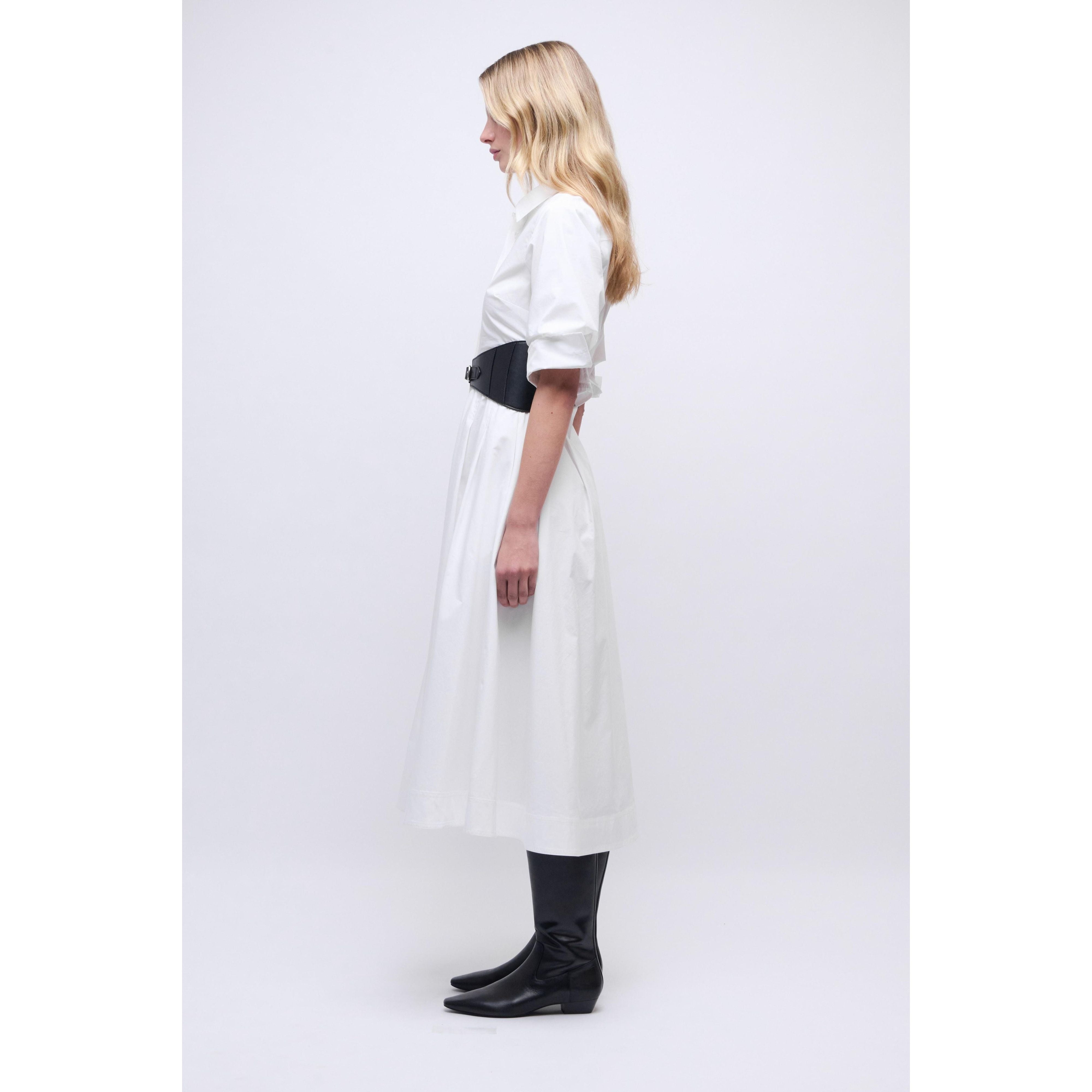 Lavender Simkhai Olson Belted Midi Dress