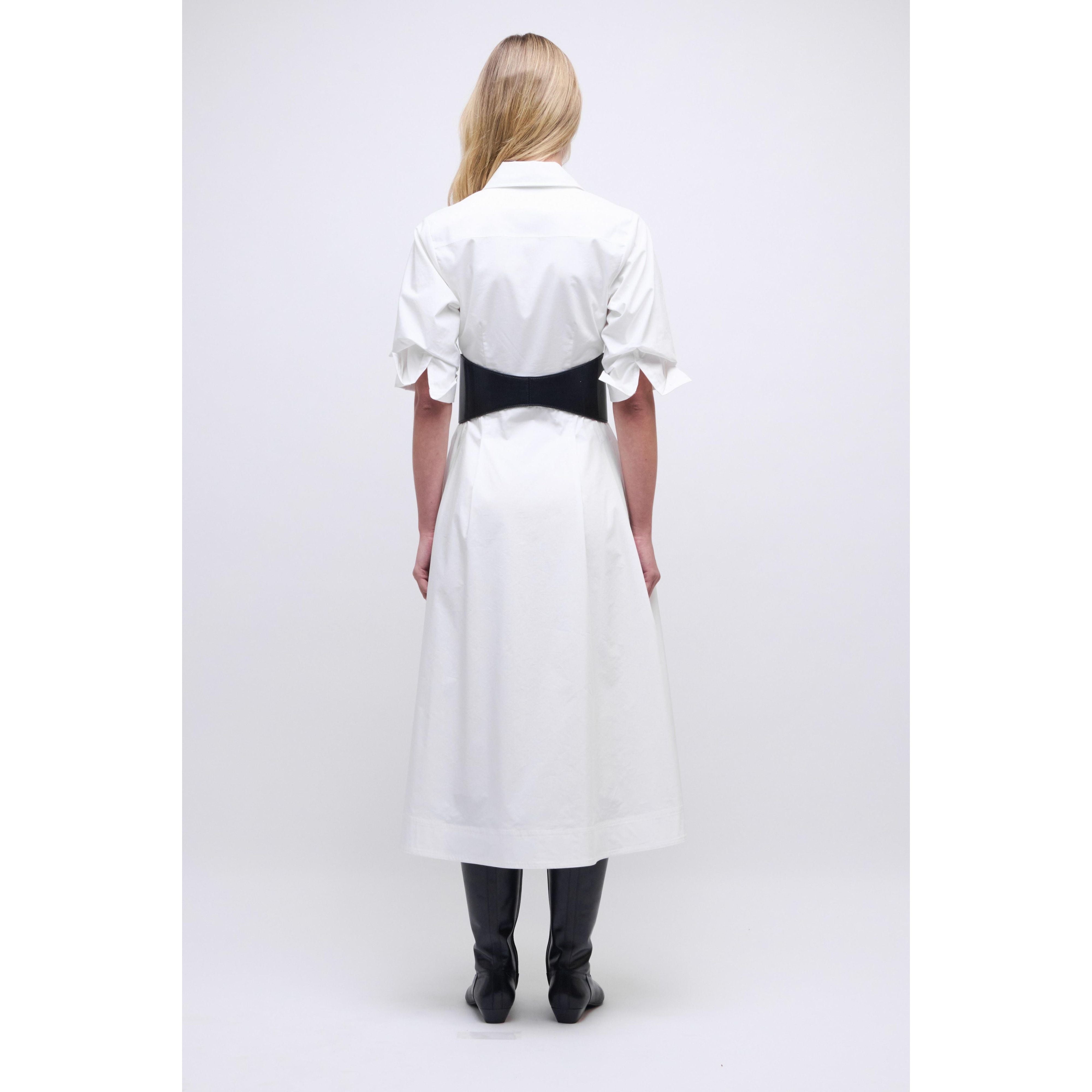 Lavender Simkhai Olson Belted Midi Dress