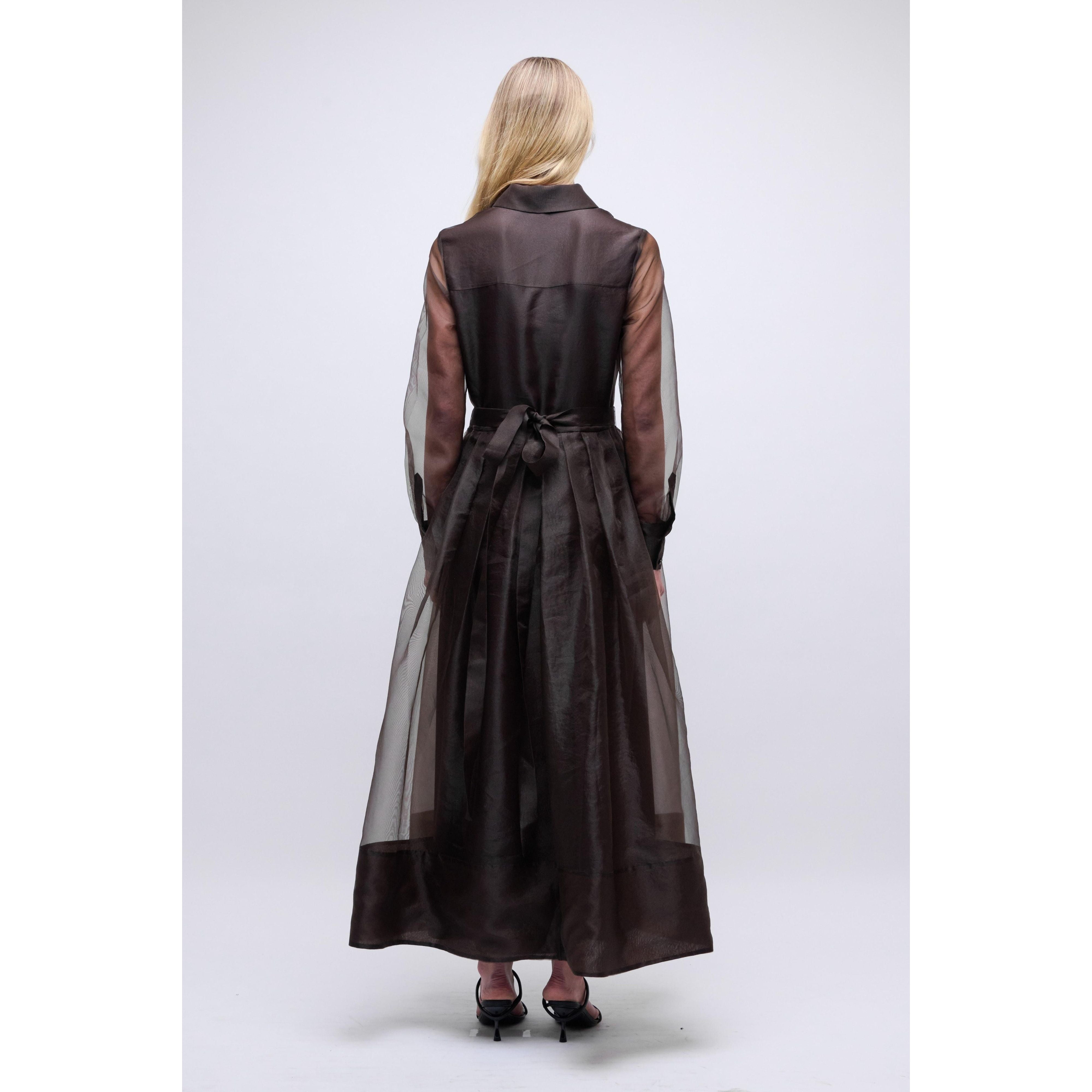 Dark Slate Gray Montgomery Gown Chocolate