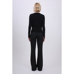 Light Gray Natia Cowl Neck Black
