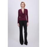 Natia Cowl Neck Cranberry