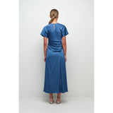 MARABELLA S/S DRAPED MIDI DRESS Simkhai