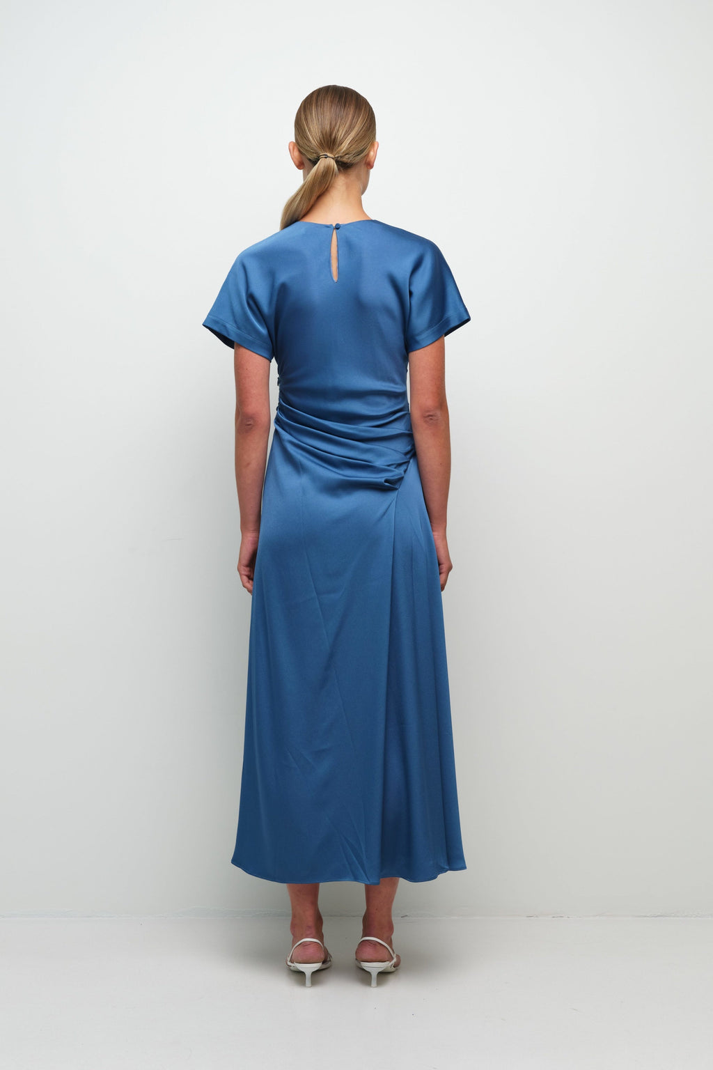 MARABELLA S/S DRAPED MIDI DRESS Simkhai