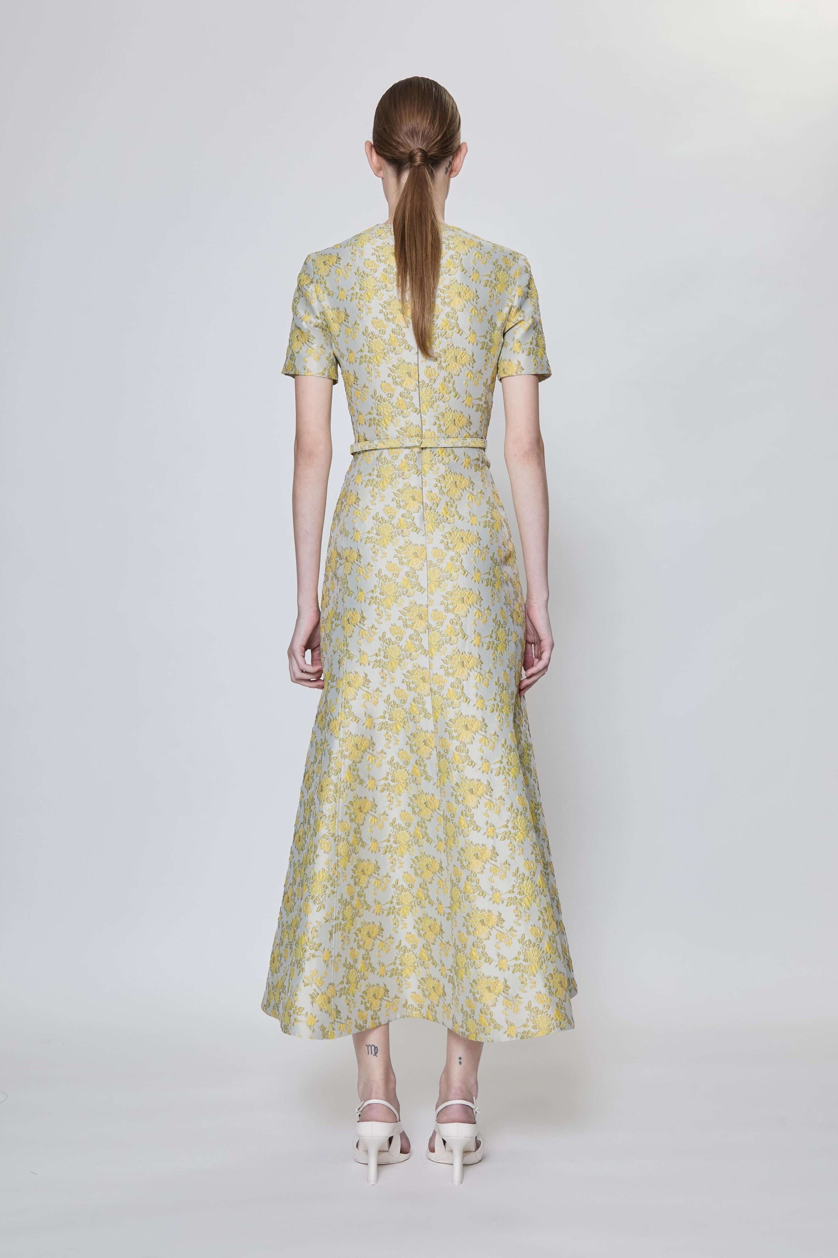 Caraline Jacquard Midi Dress Simkhai