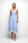 AVALEIGH COTTON LACE MIDI DRESS Simkhai