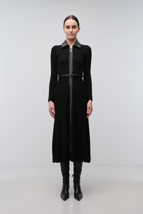 Ismelle Collared Knit Midi Dress Simkhai