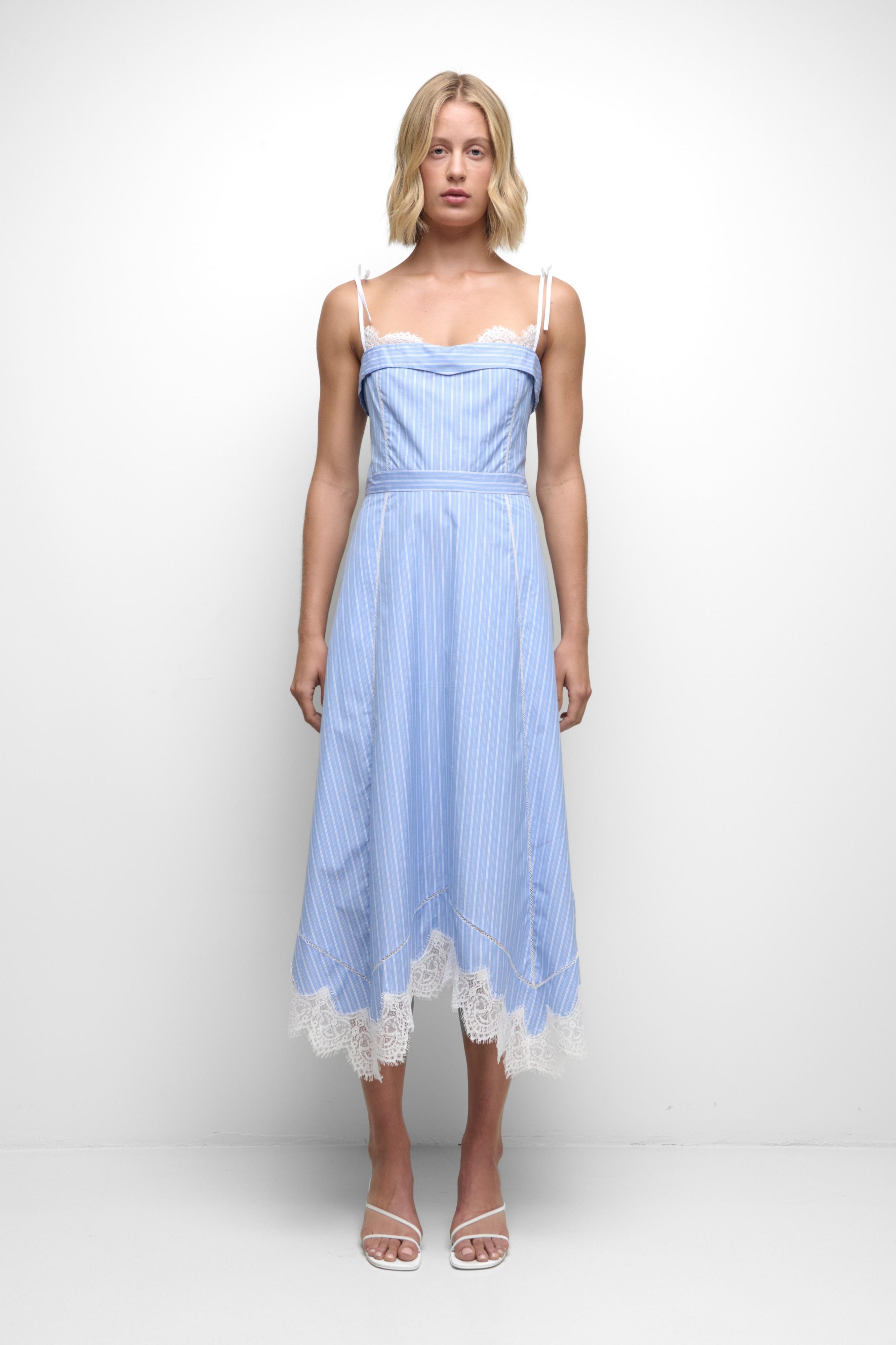 AVALEIGH COTTON LACE MIDI DRESS Simkhai