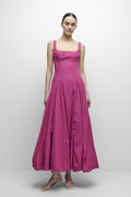 HALLY COTTON BUBBLE MIDI DRESS Simkhai
