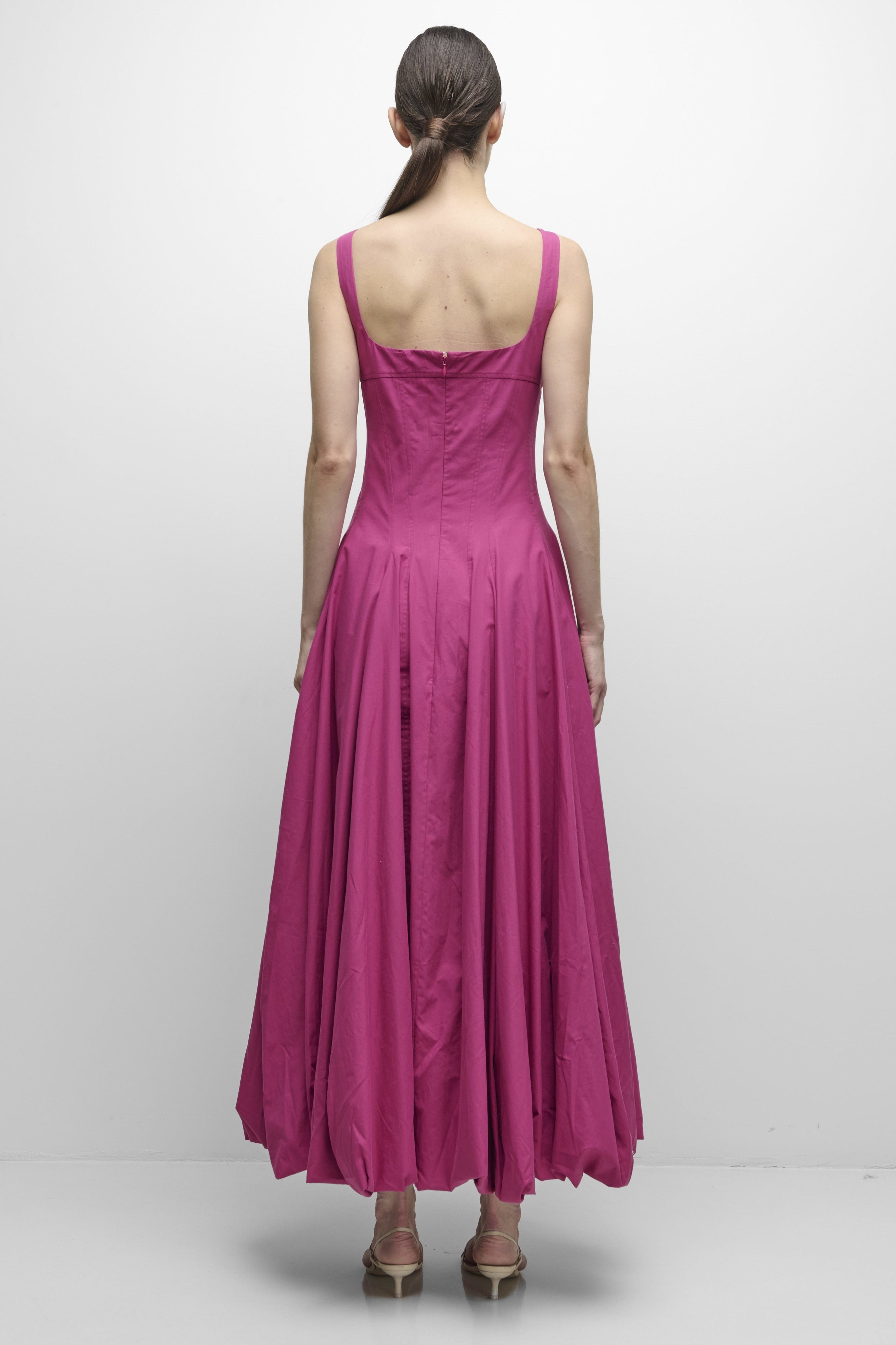 HALLY COTTON BUBBLE MIDI DRESS Simkhai