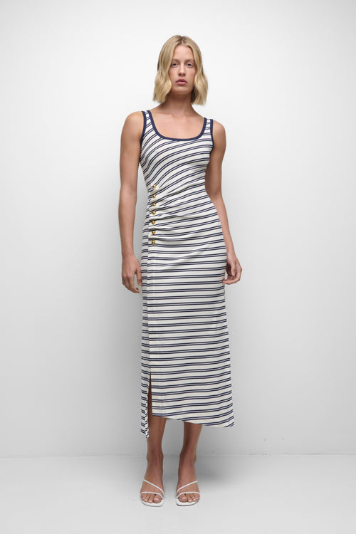 BECKER COTTON JERSEY MIDI DRESS Simkhai