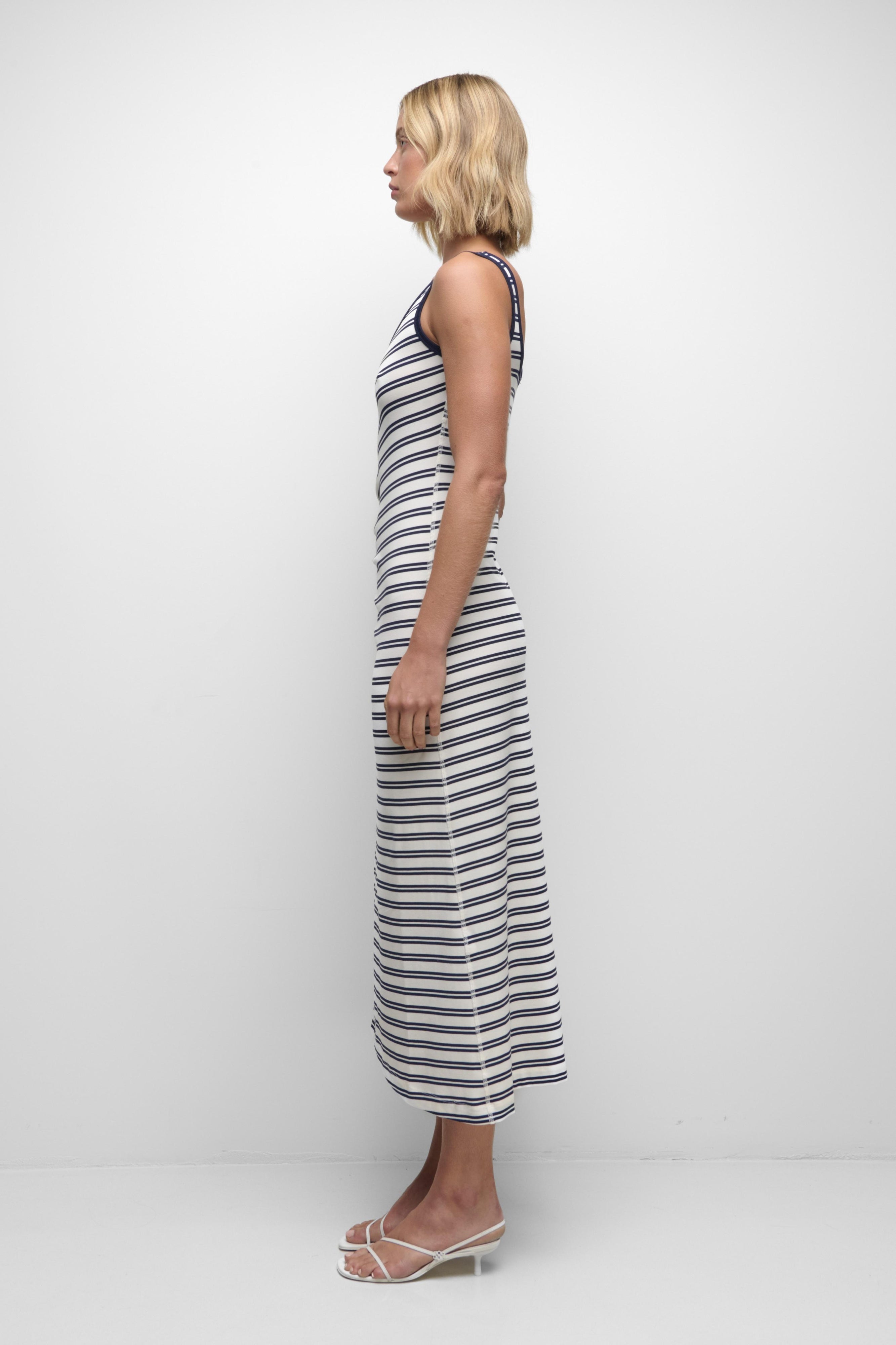 BECKER COTTON JERSEY MIDI DRESS Simkhai