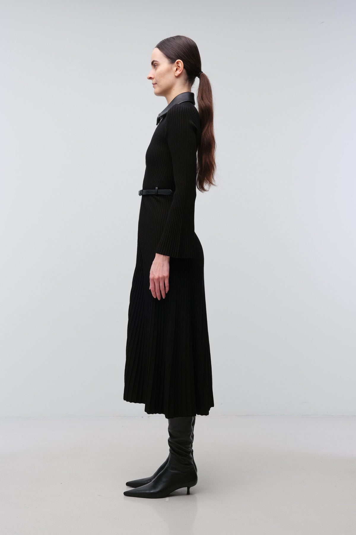 Ismelle Collared Knit Midi Dress Simkhai