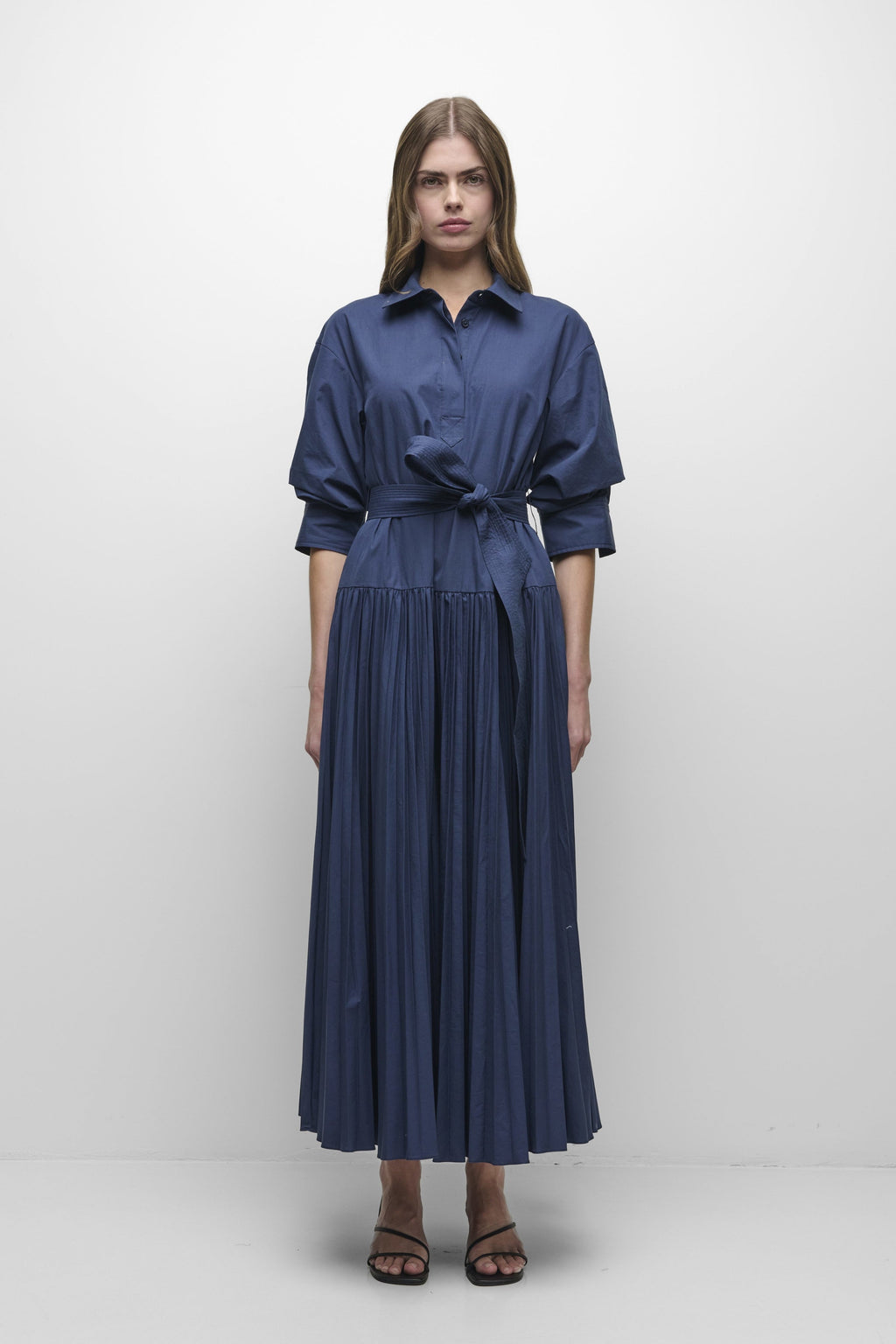 Arlo Belted Cotton Maxi Dress Simkhai