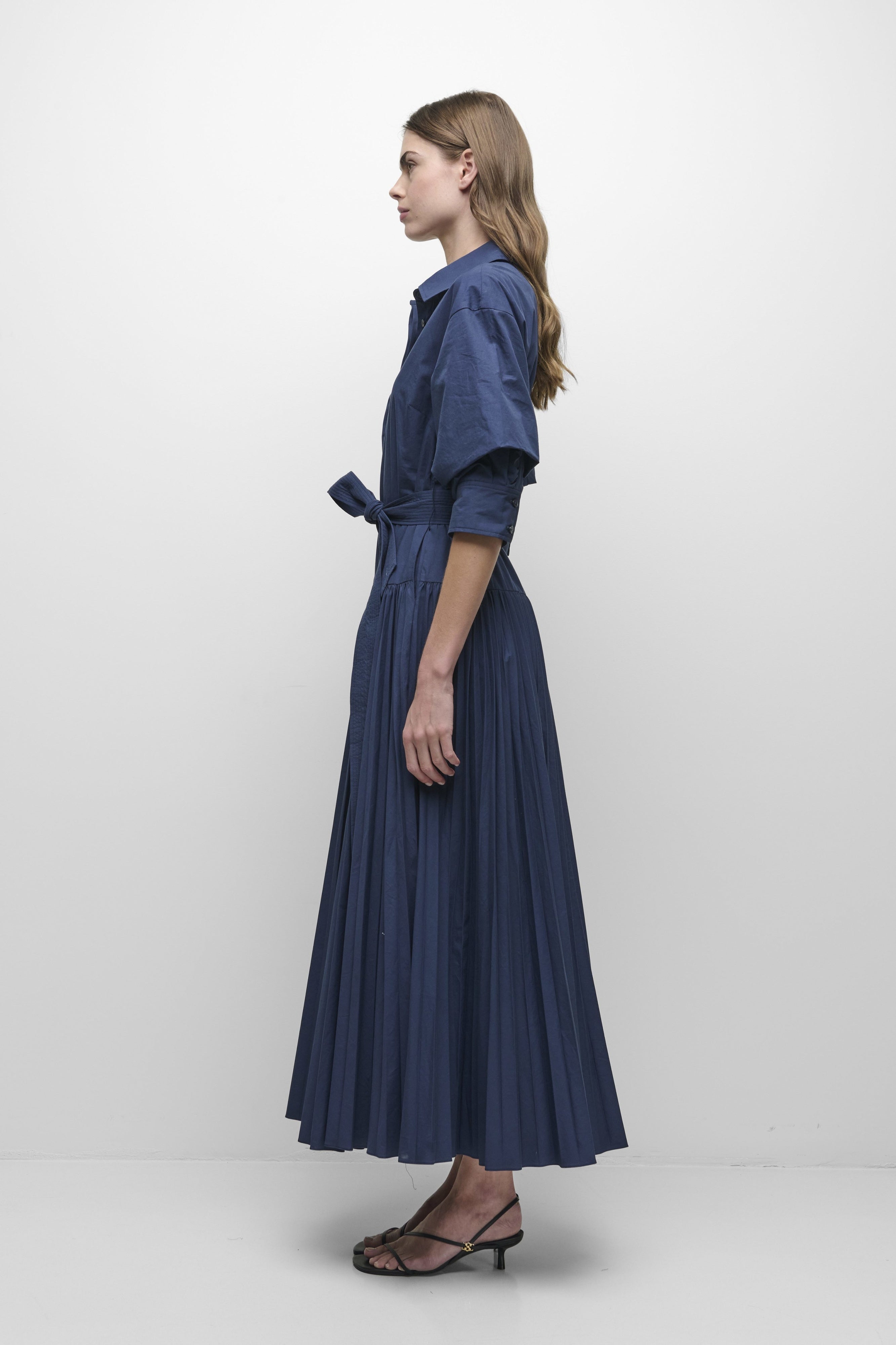 Arlo Belted Cotton Maxi Dress Simkhai