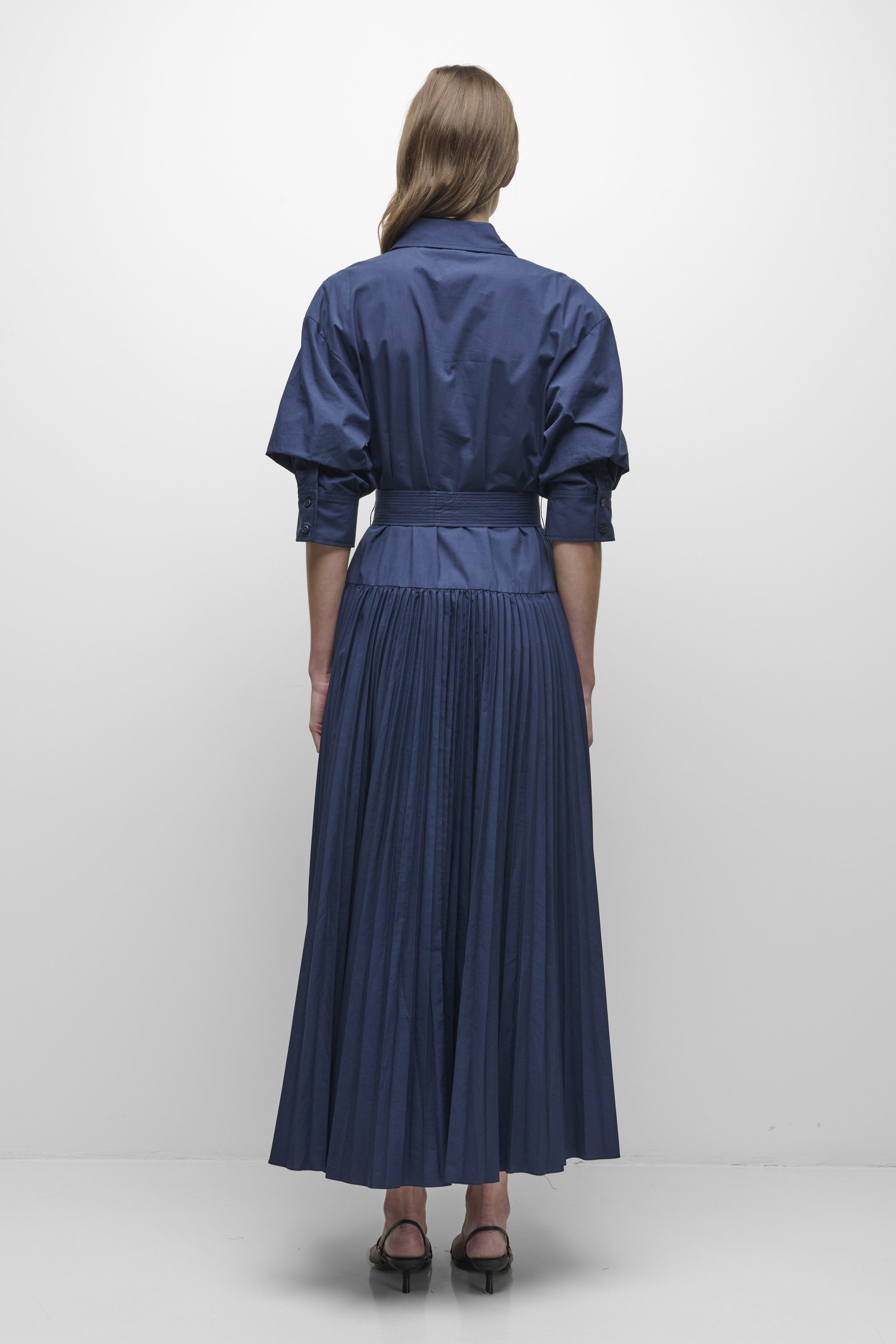 Arlo Belted Cotton Maxi Dress Simkhai