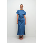 MARABELLA S/S DRAPED MIDI DRESS Simkhai