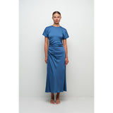 MARABELLA S/S DRAPED MIDI DRESS Simkhai