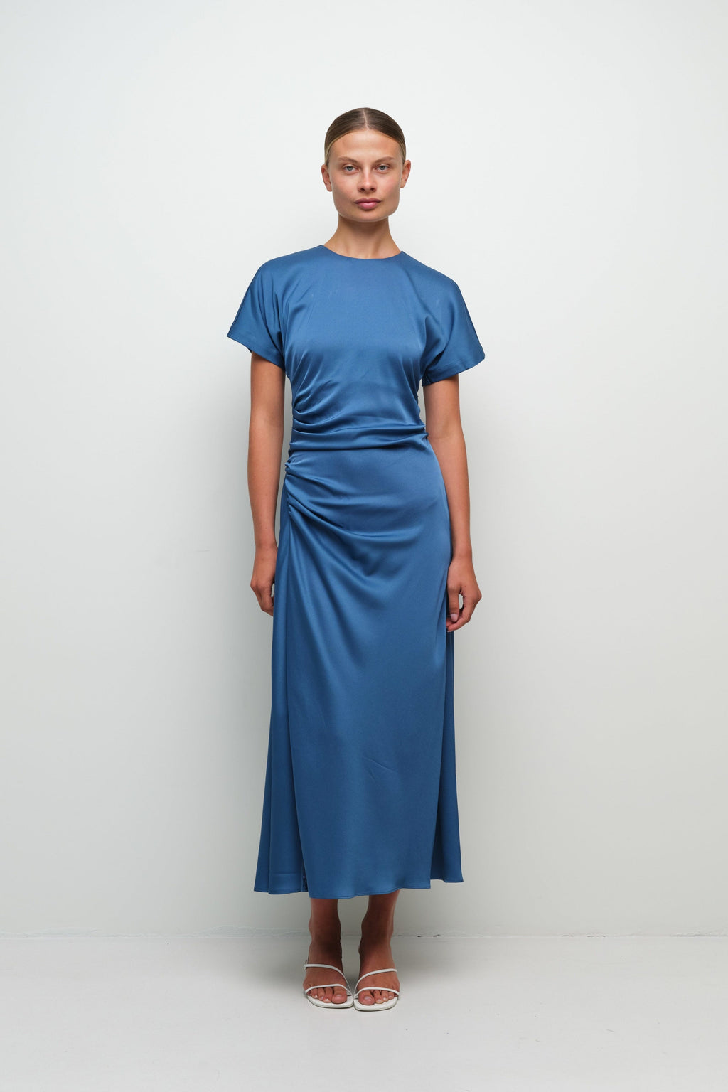MARABELLA S/S DRAPED MIDI DRESS Simkhai