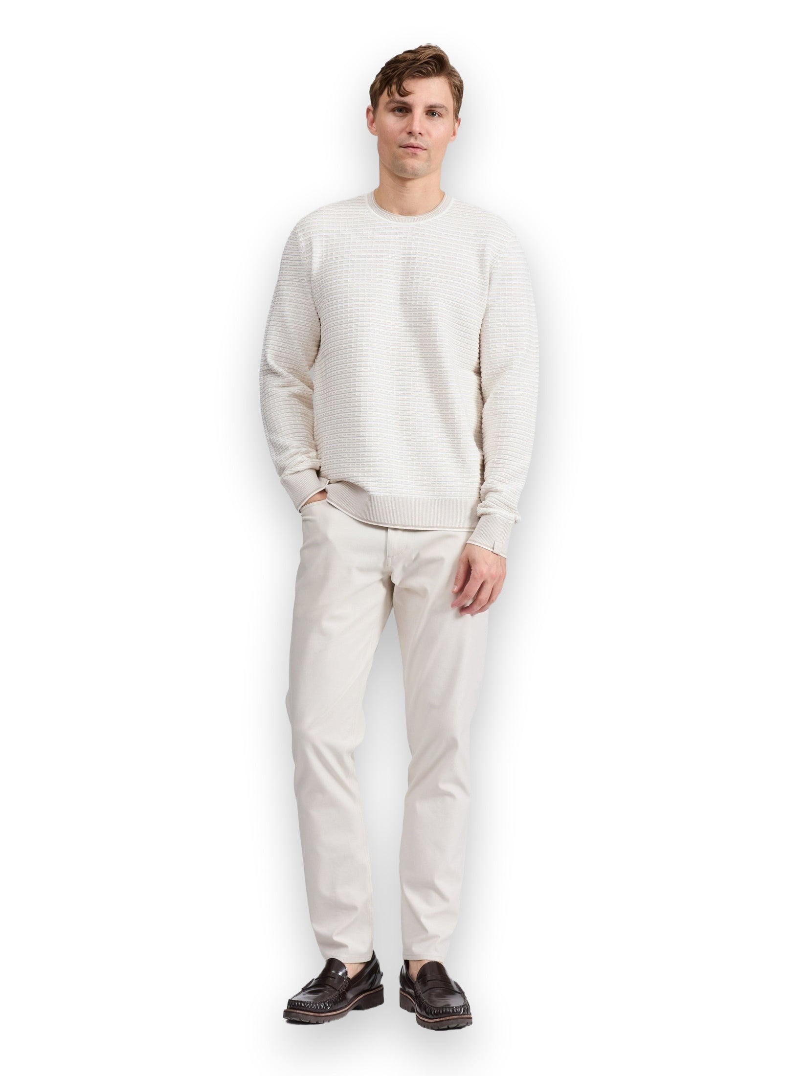 Harvey Stripe LS Crew