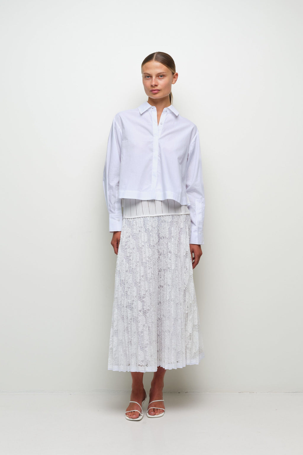 Kacey Cotton Lace Shirt Simkhai
