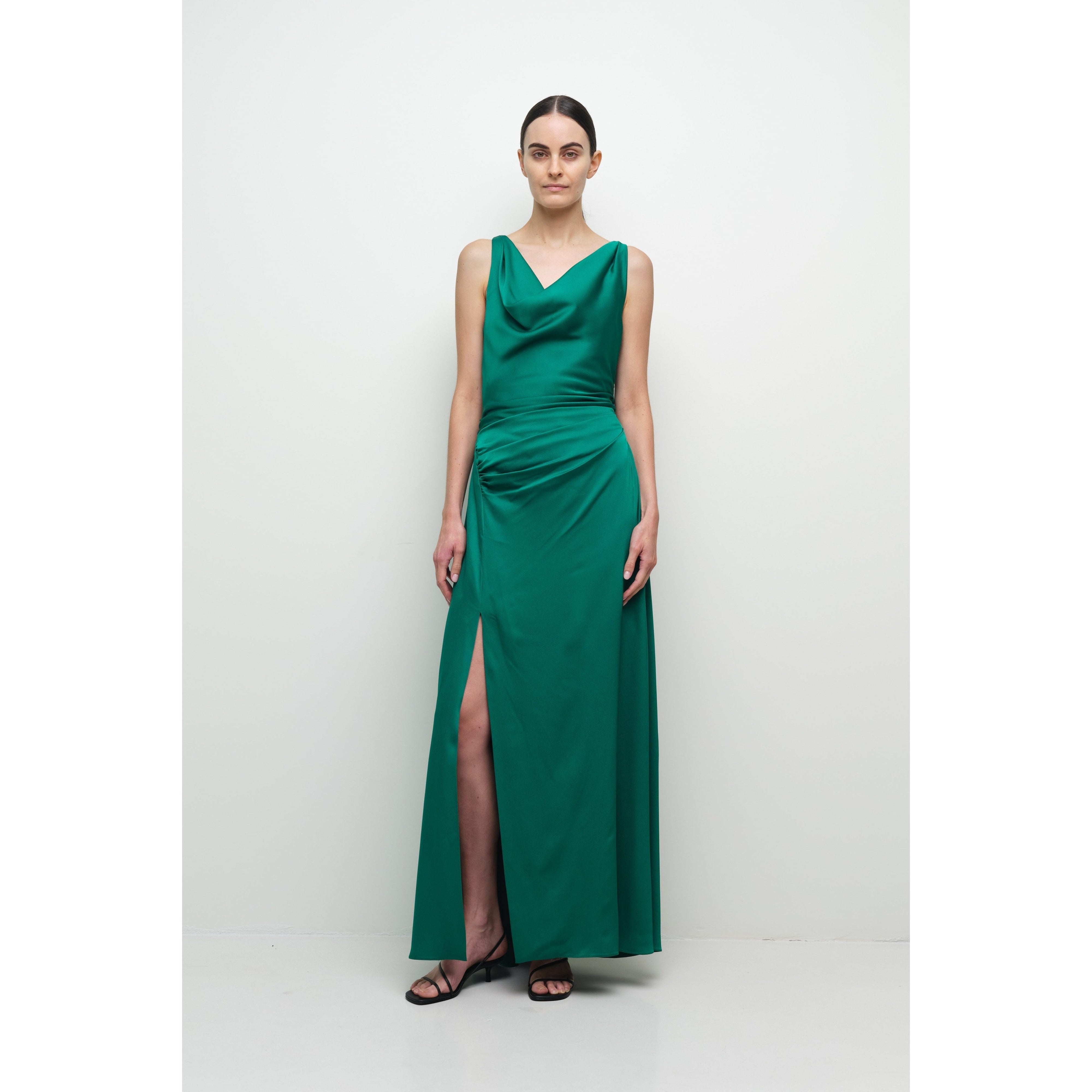 Melaney Satin Gown Simkhai