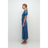 MARABELLA S/S DRAPED MIDI DRESS Simkhai