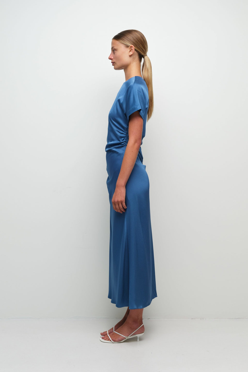 MARABELLA S/S DRAPED MIDI DRESS Simkhai