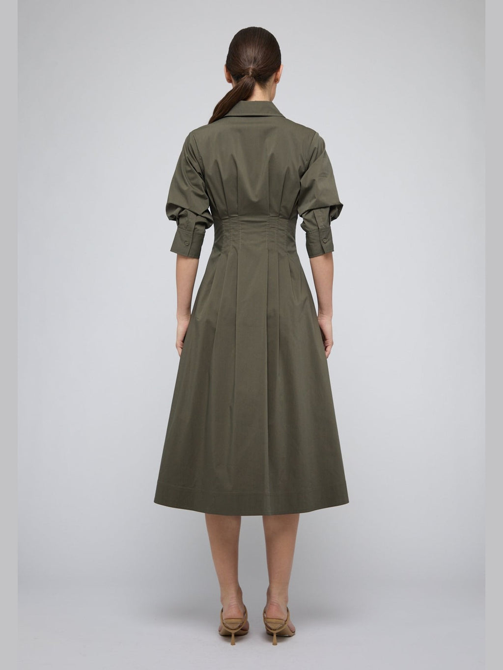 Jazz Pintuck Midi Dress Simkhai
