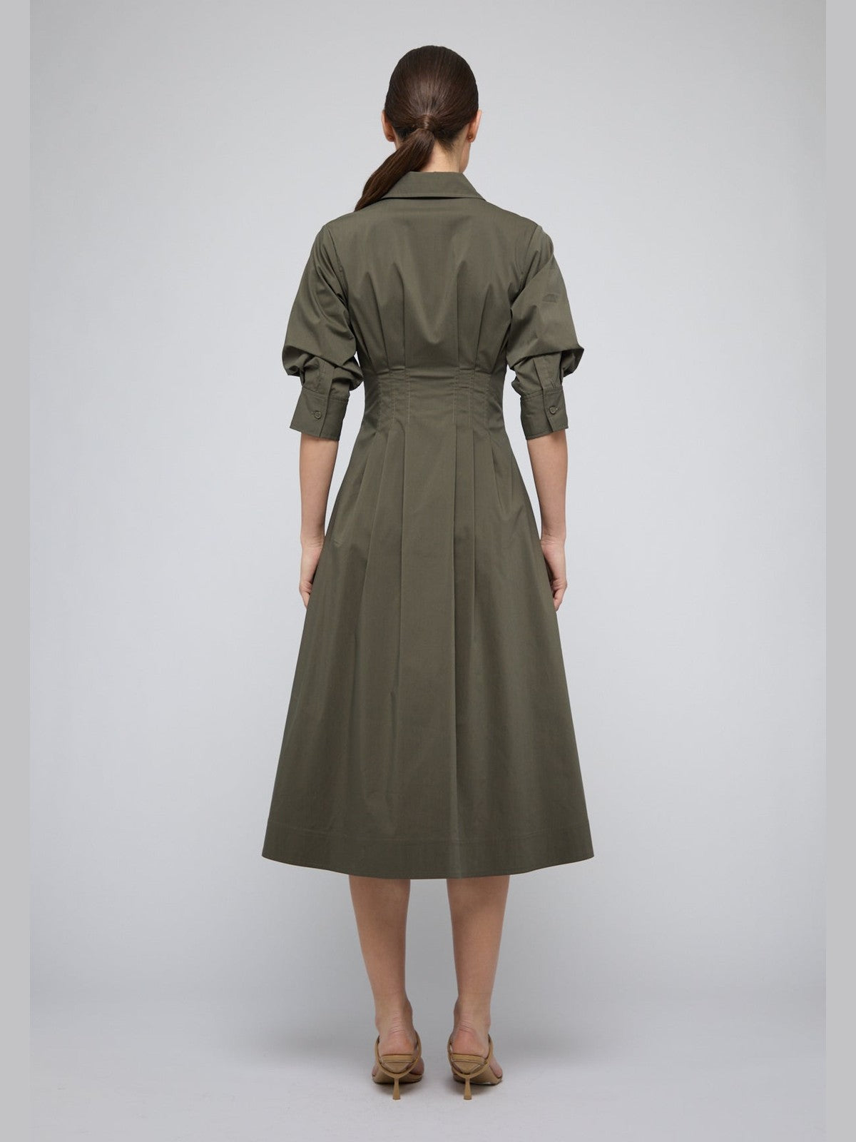 Jazz Pintuck Midi Dress Simkhai
