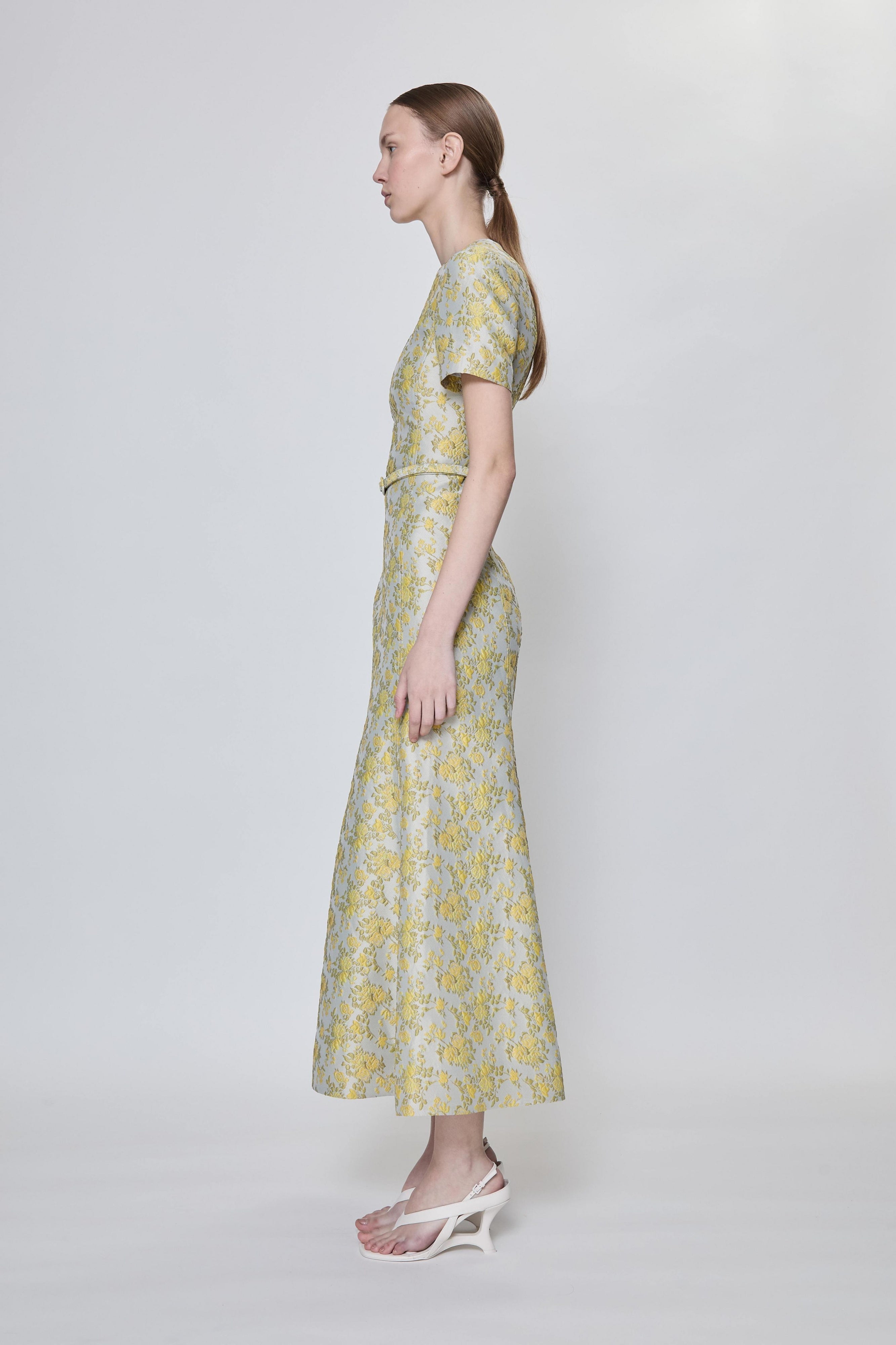 Caraline Jacquard Midi Dress Simkhai
